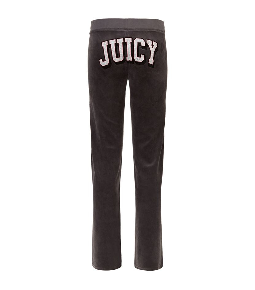 Juicy Couture Juicy Bum Velour Trackpants in Black - Lyst