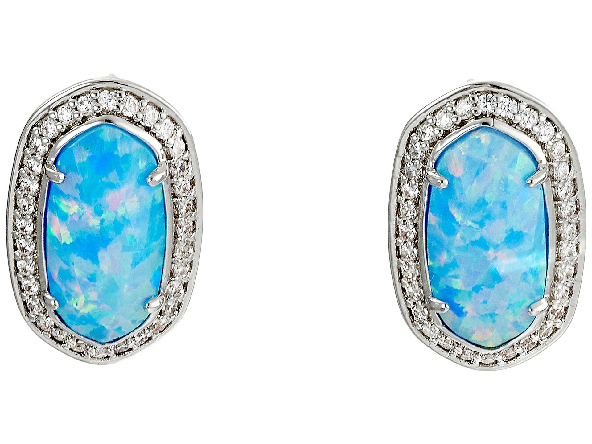 kendra scott blue opal earrings