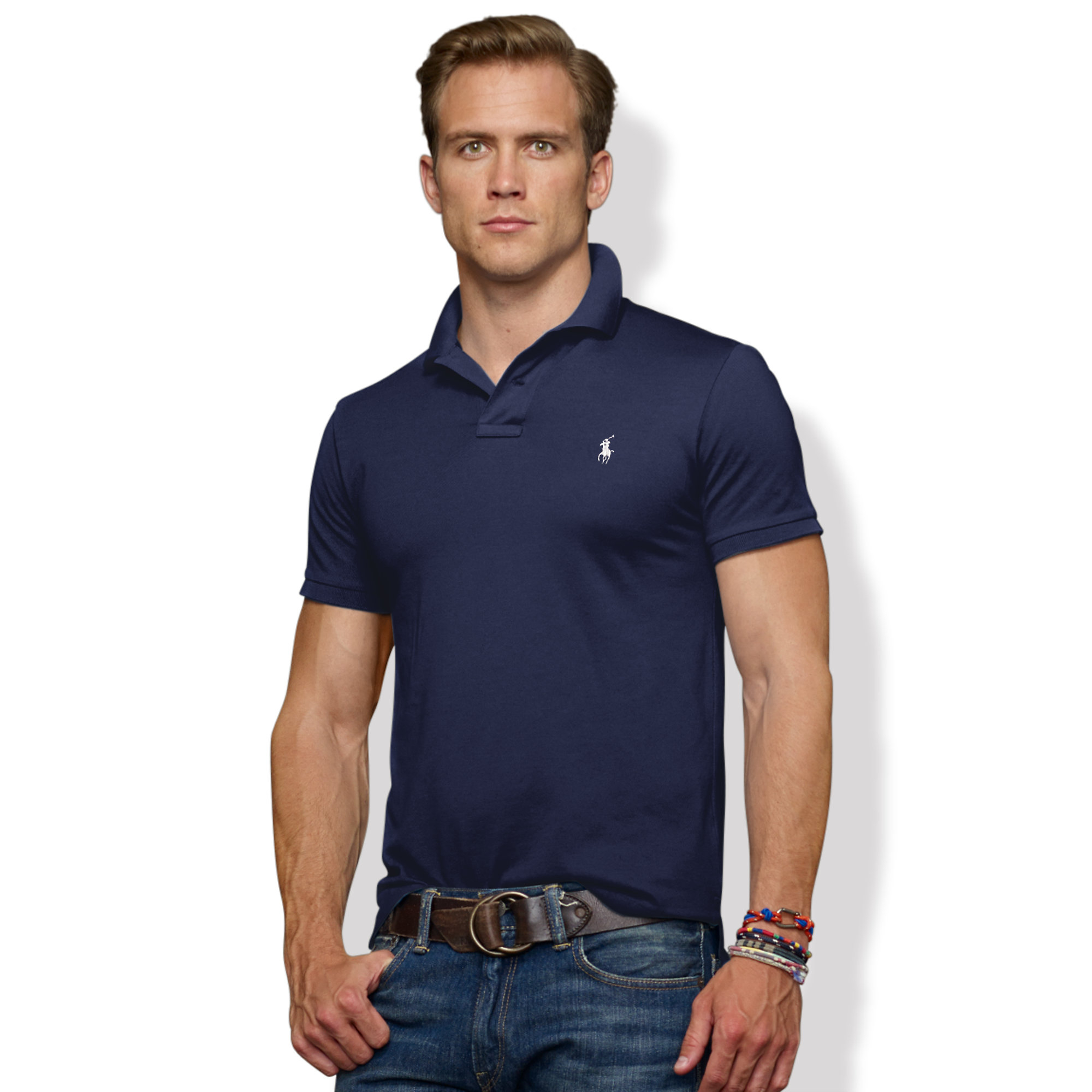 ralph lauren slim fit stretch mesh polo