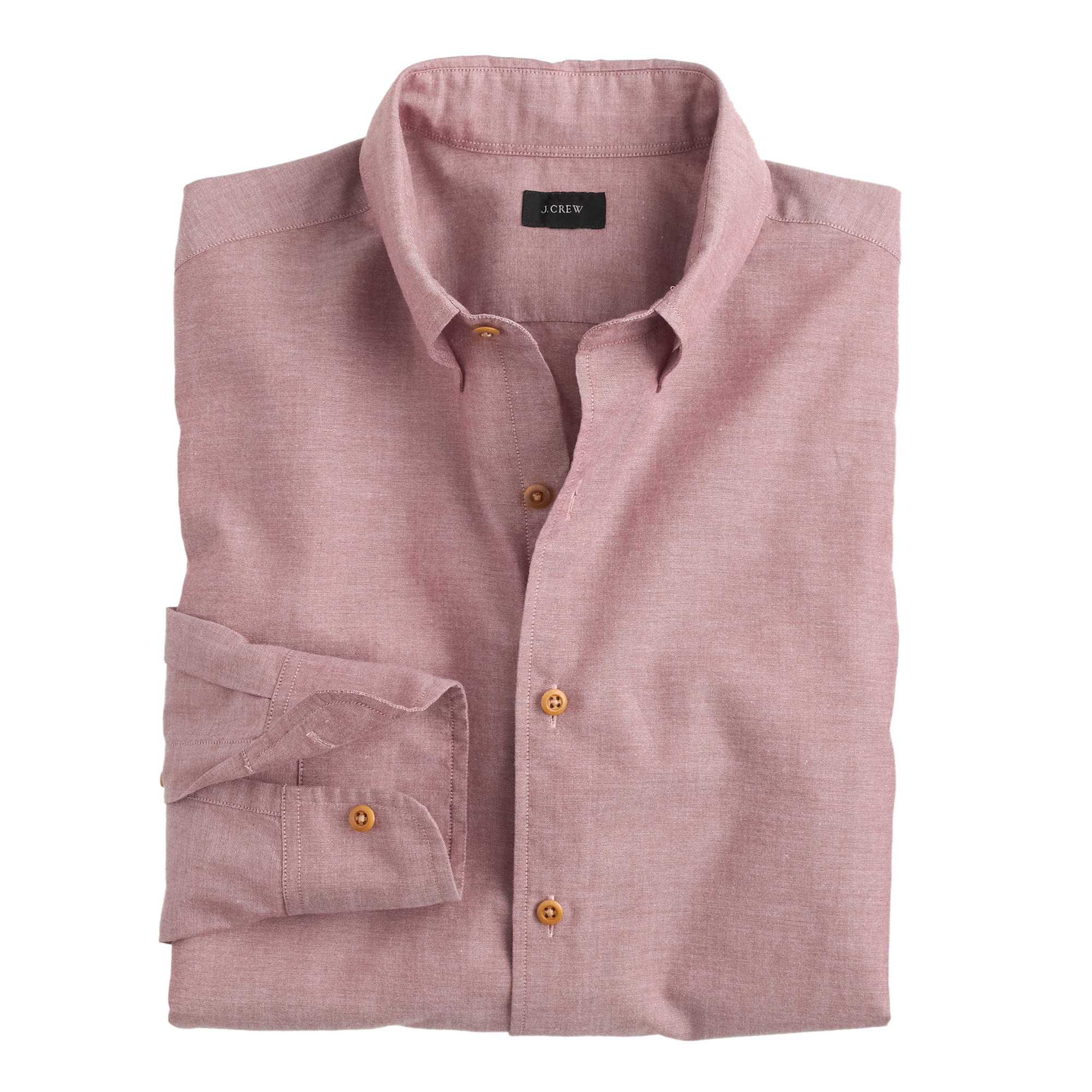 J.Crew Indian Cotton Shirt In Solid in Red for Men Lyst