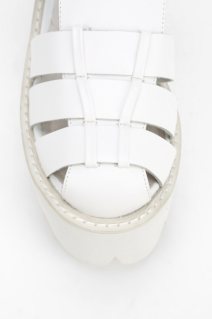 Jeffrey Campbell New Argo Platform Fisherman Sandal in White - Lyst