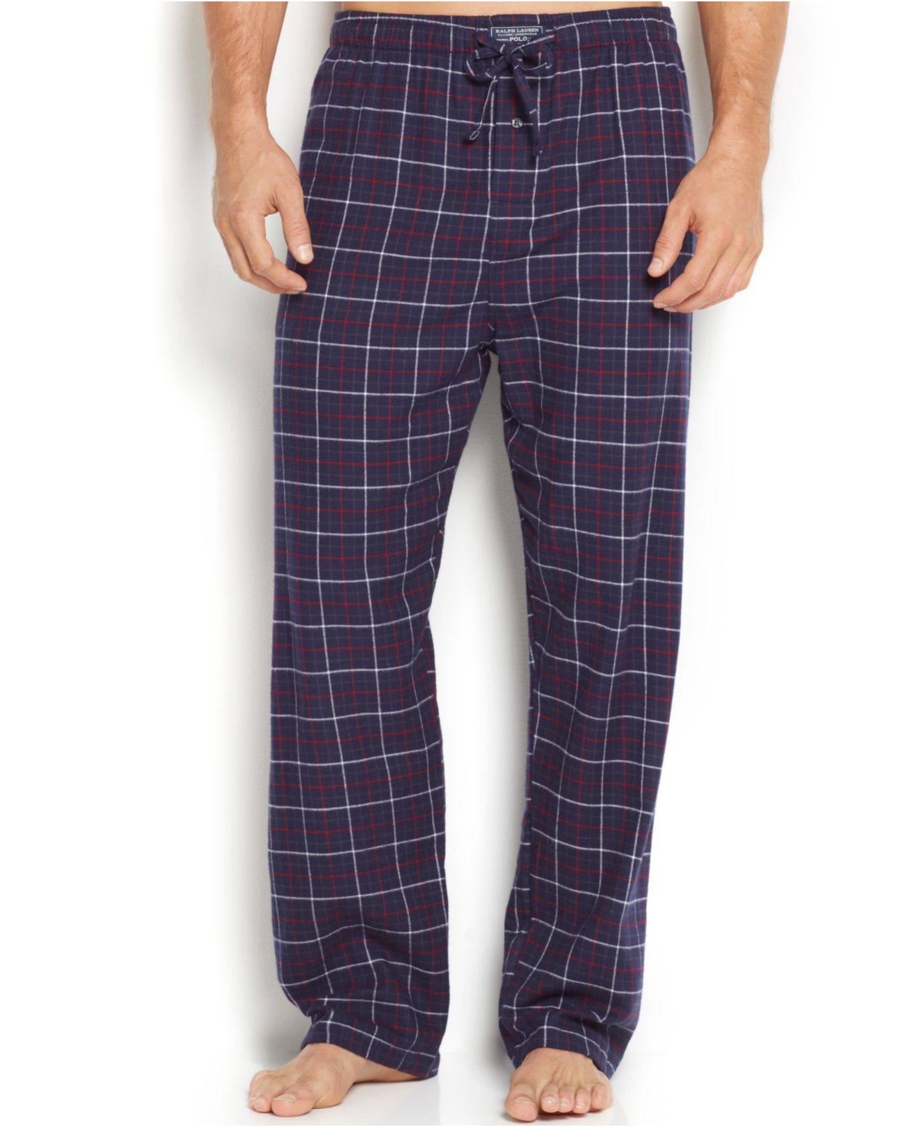 Polo ralph lauren Men'S Plaid Flannel Pajama Pants in Blue for Men | Lyst