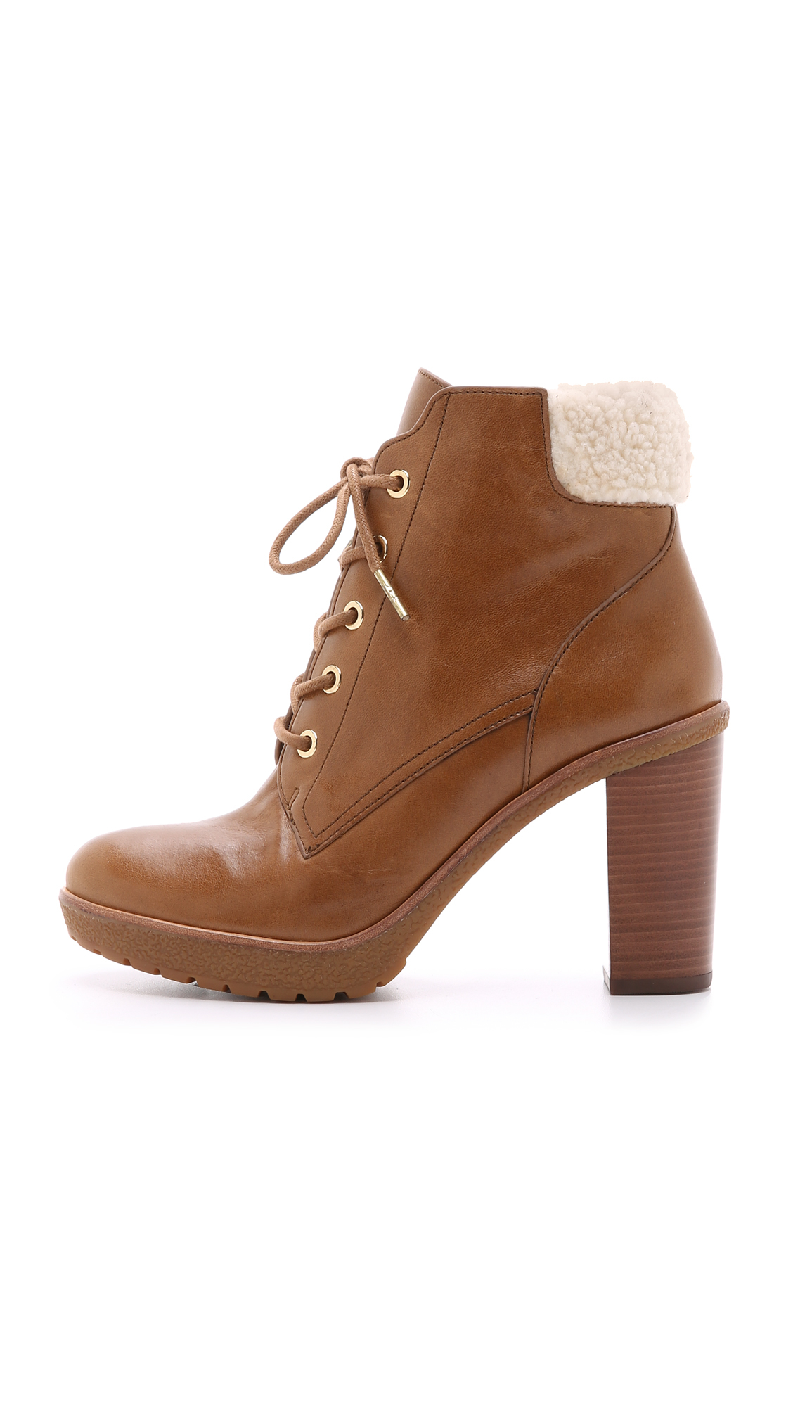 michael kors kim lace up bootie