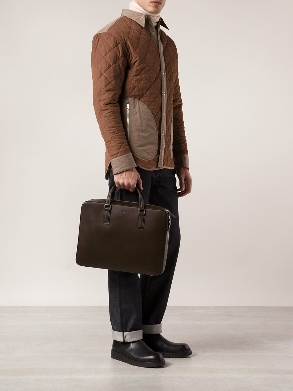Mismo Morris Briefcase in Brown for Men - Lyst