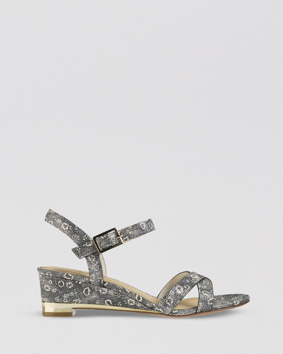 cole haan open toe wedge heels