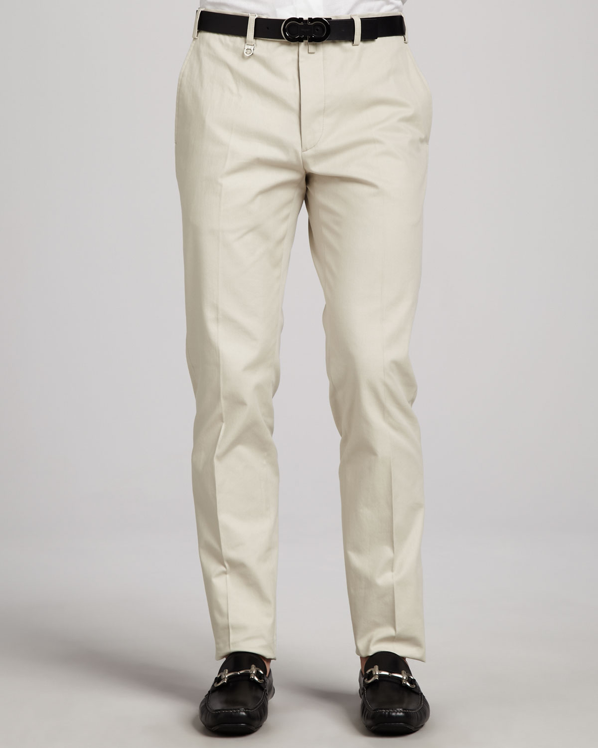 Ferragamo Cotton Gabardine Pants Light Khaki in Beige for Men (SAND) | Lyst