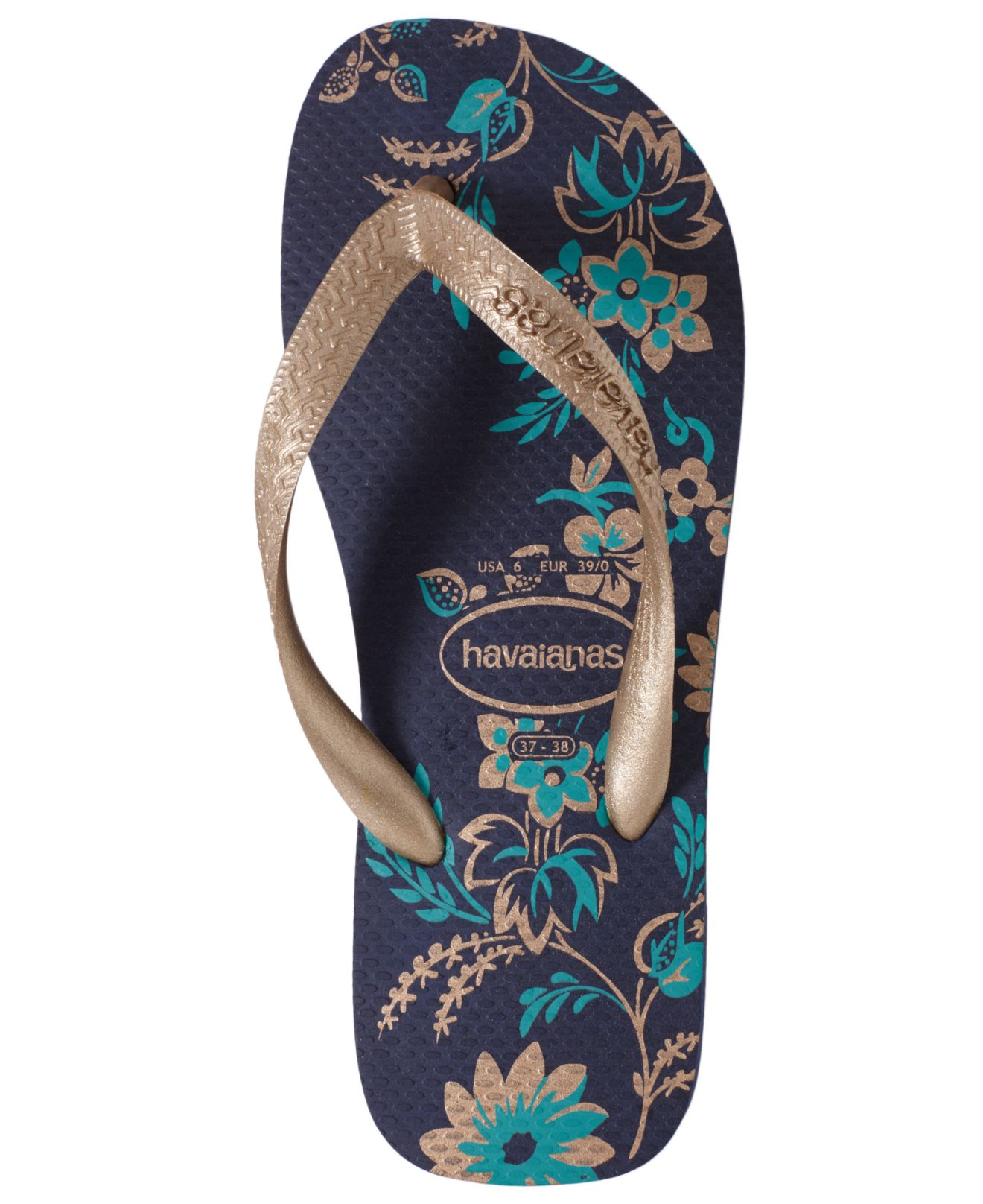 havaianas printed flip flops