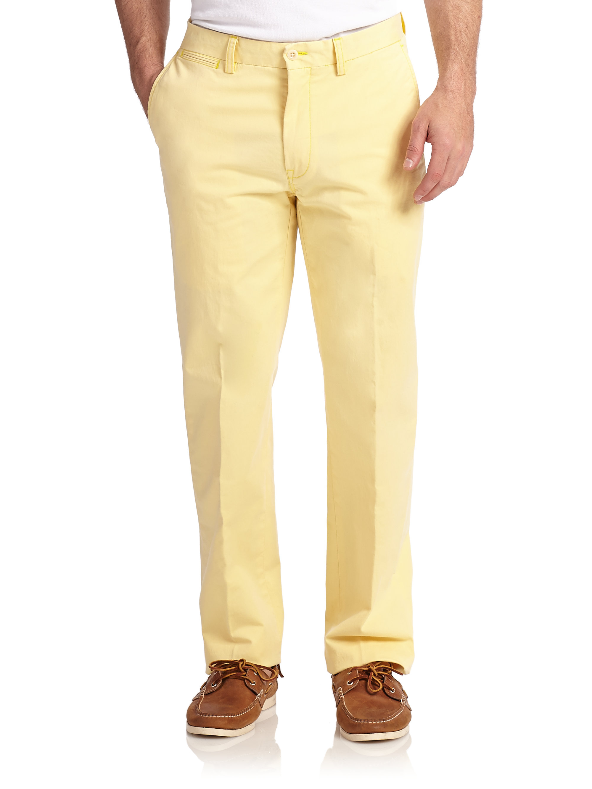Lyst - Polo Ralph Lauren Classic-fit Lightweight Chino Pants in Yellow ...