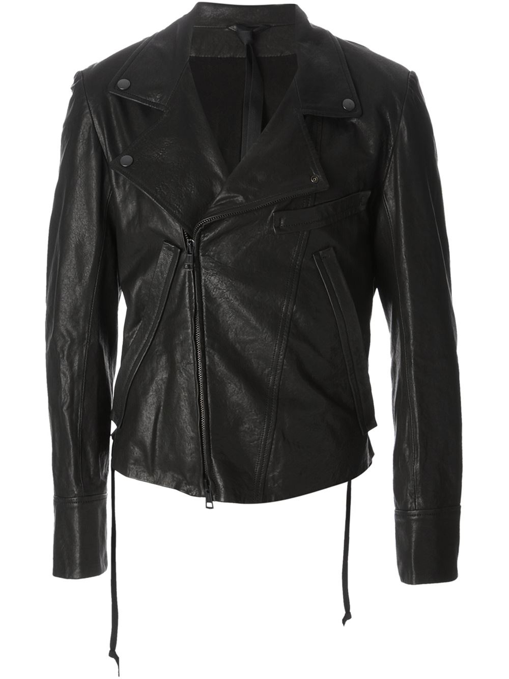Ann Demeulemeester Biker Jacket In Black For Men Lyst Gallery