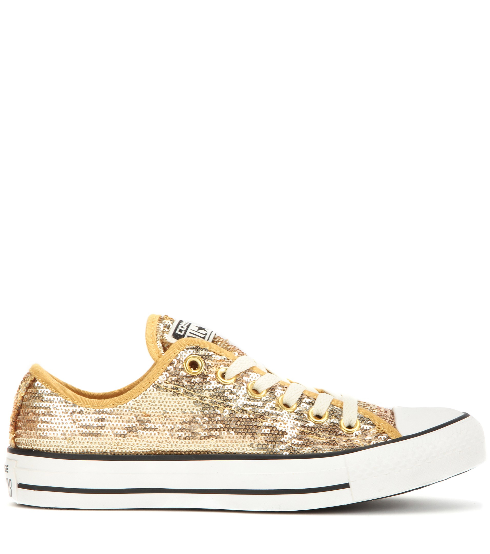 Converse Chuck Taylor All Star Sequin Sneakers in Gold/White (Metallic) -  Lyst