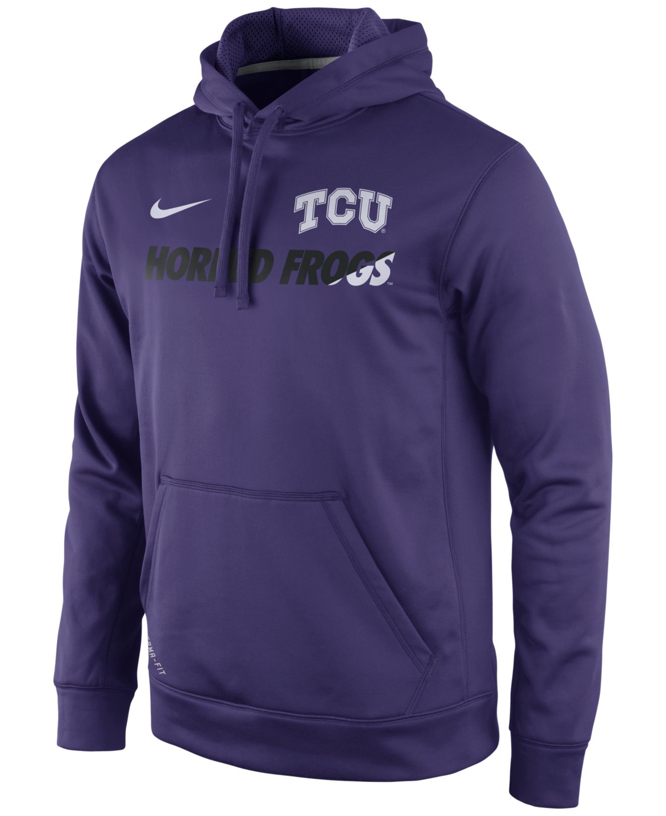 Nike Synthetic Men's Tcu Horned Frogs Sideline Ko Hoodie in Purple for