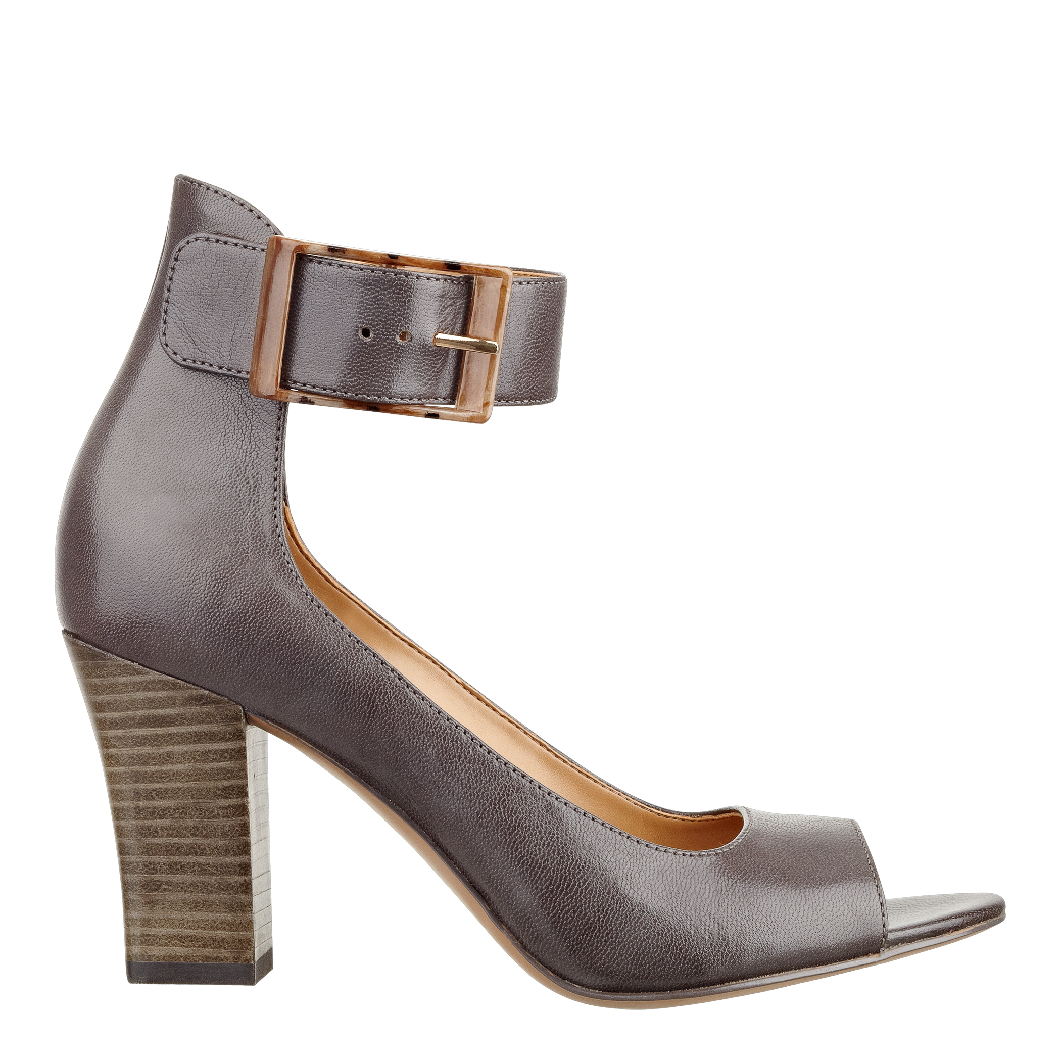 Nine West Julissa Peep Toe Pump in Gray Lyst