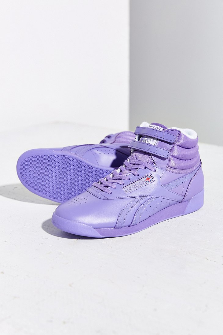 Reebok Freestyle Hi Spirit Sneaker in Lavender (Purple) | Lyst