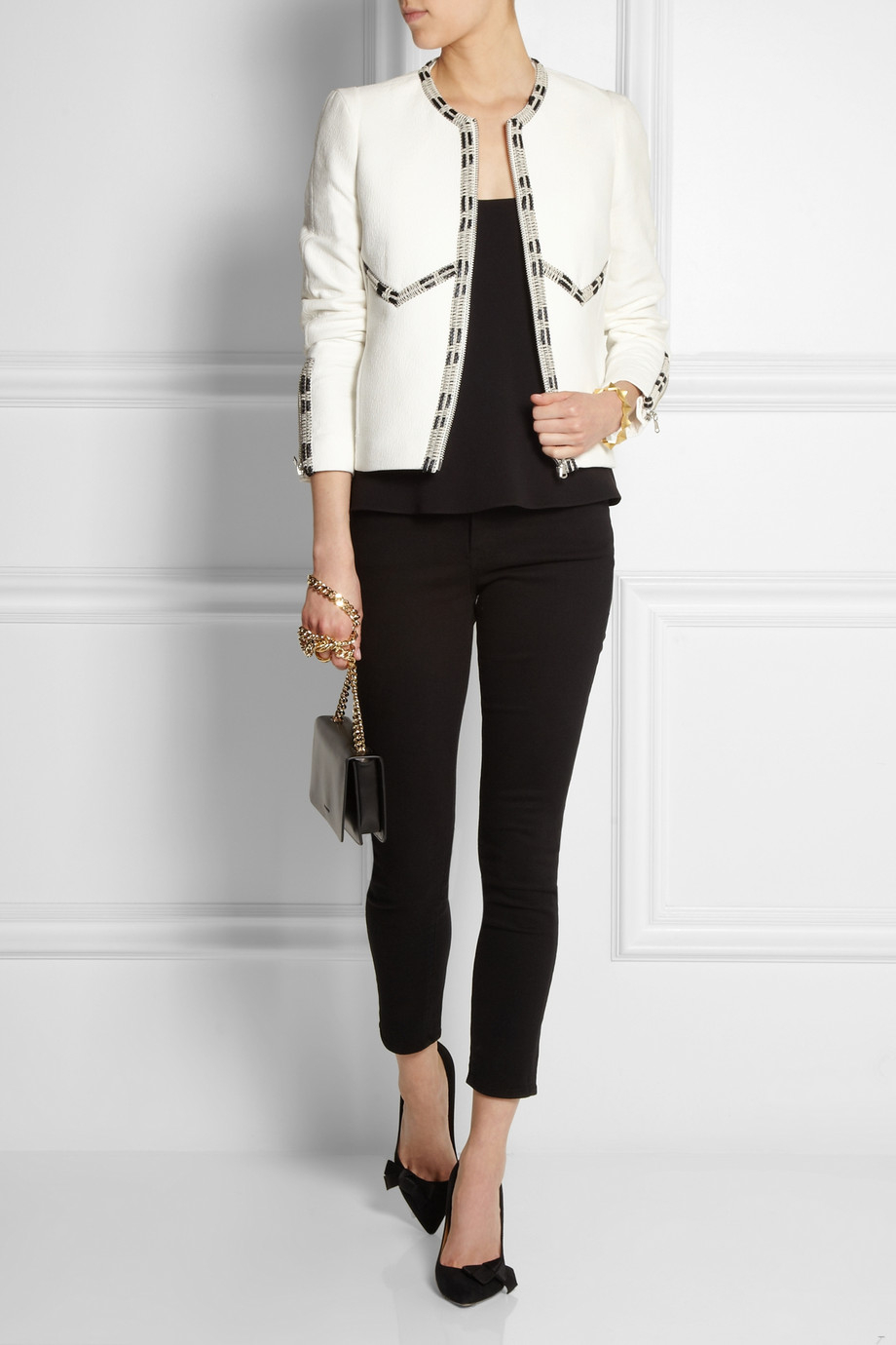 maje white jacket