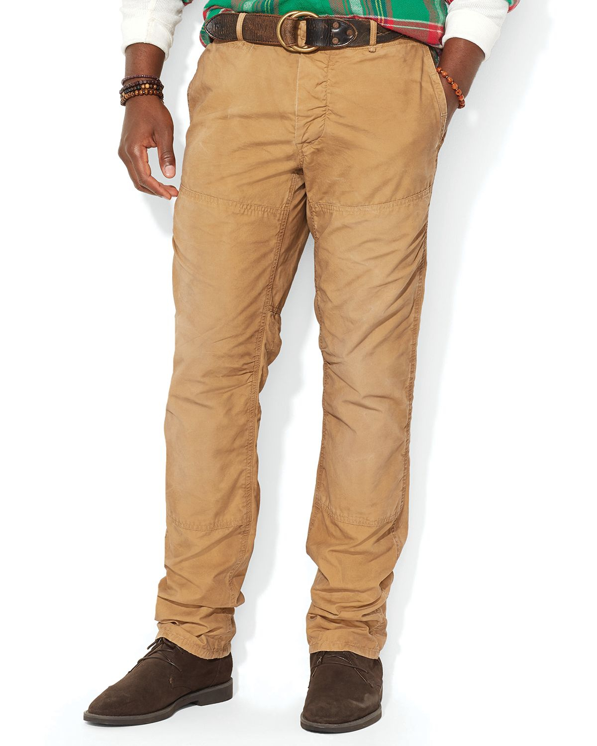 brown polo pants