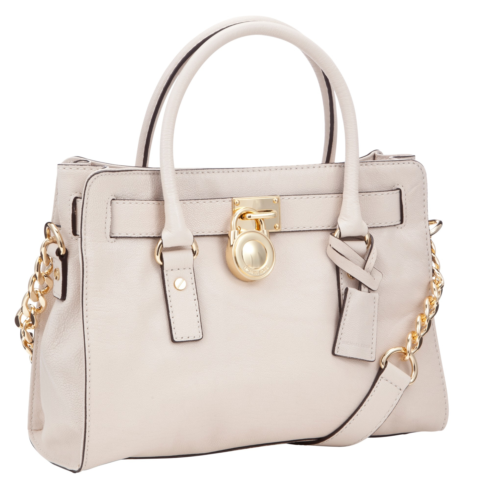 Michael Kors Hamilton 18k Eastwest Satchel Bag In Natural Lyst Gallery