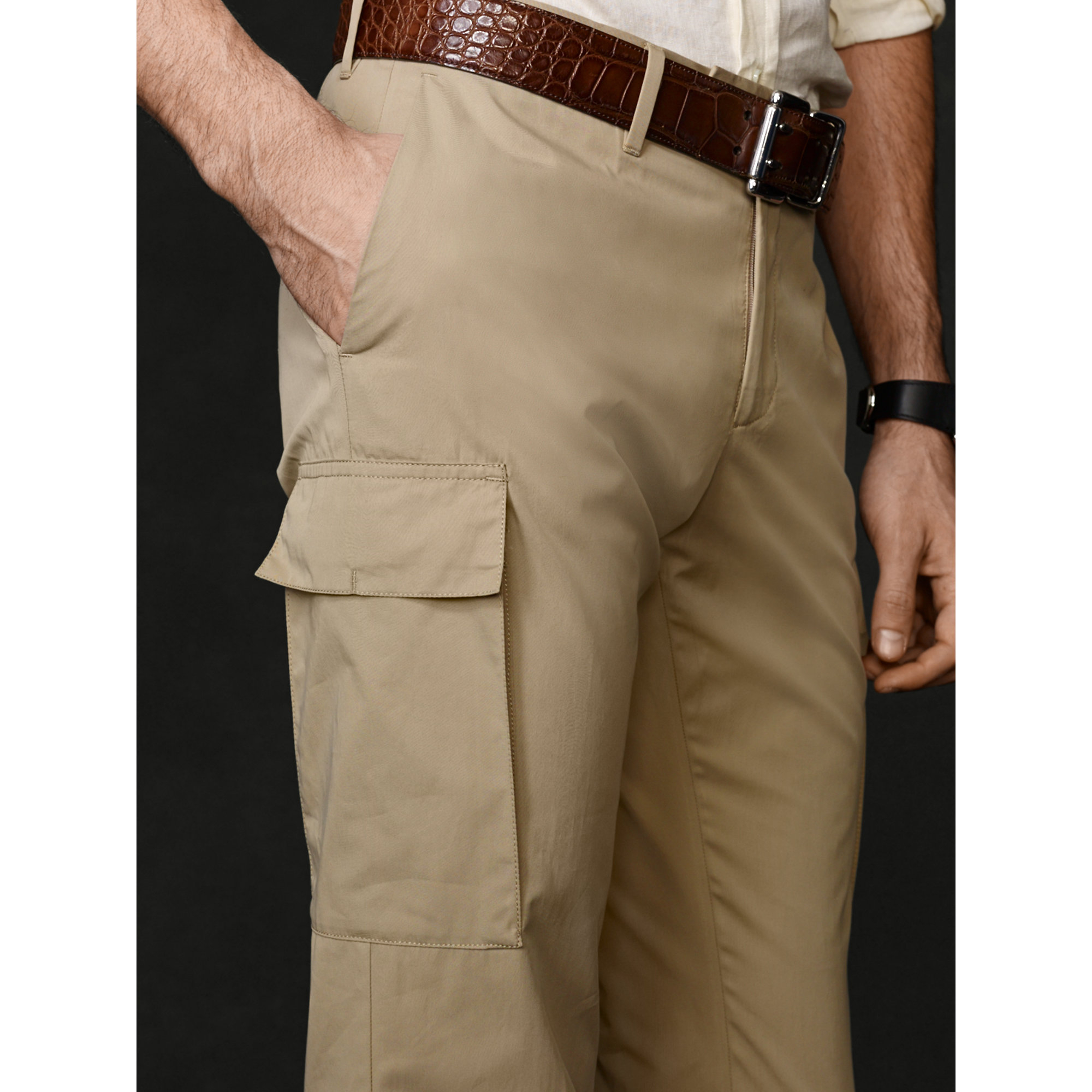 ralph lauren purple label cargo pants