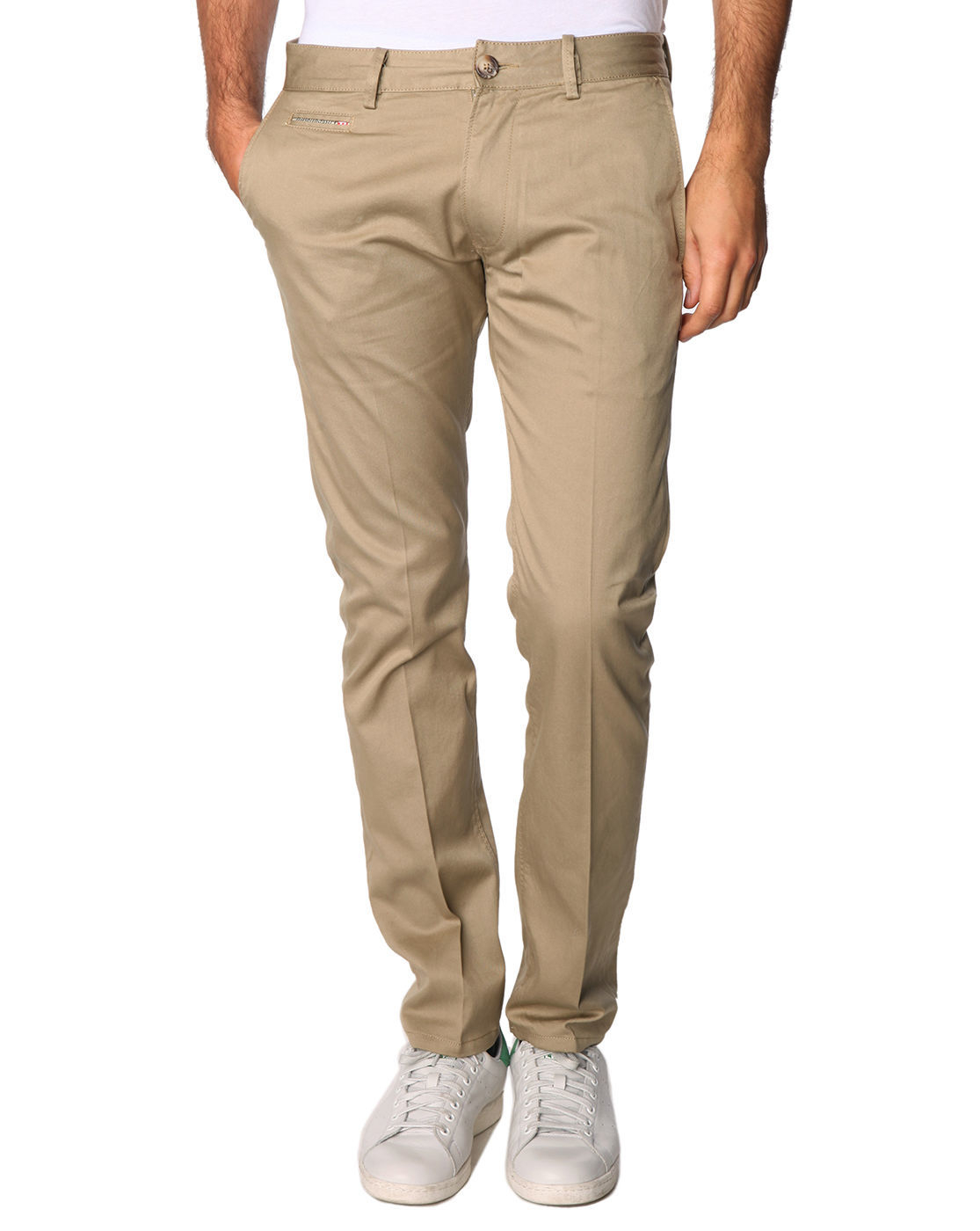 Diesel Aily Beige Chinos in Natural for Men | Lyst