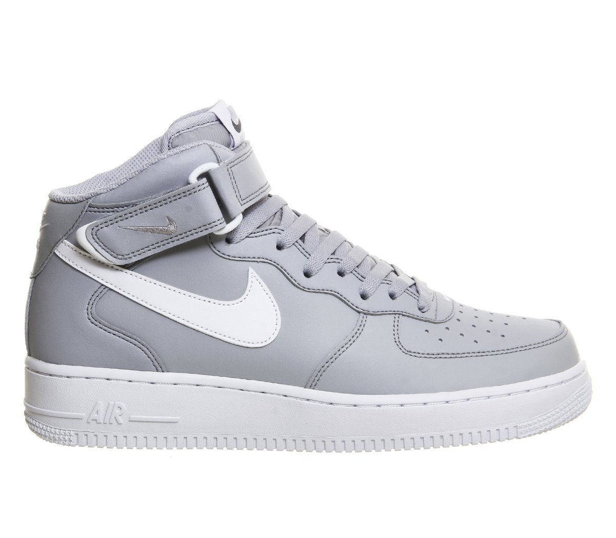 Nike Leather Air Force 1 Mid in Grey (Grey) Lyst