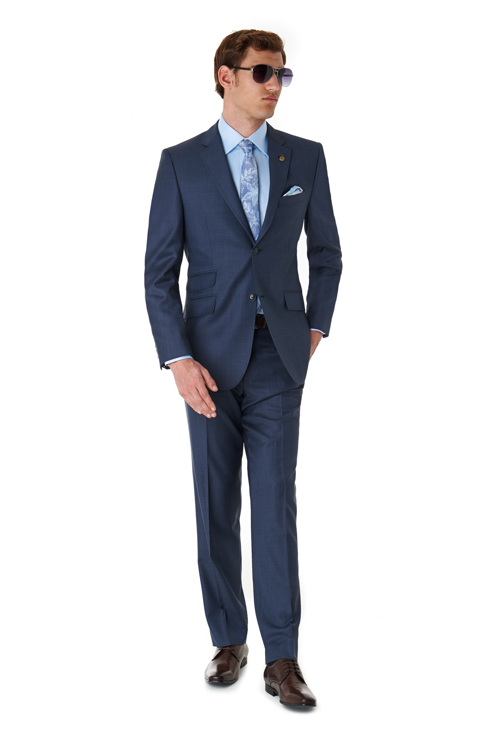 Ted Baker Tailored Fit Navy Suit in Blue for Men (navy) | Lyst