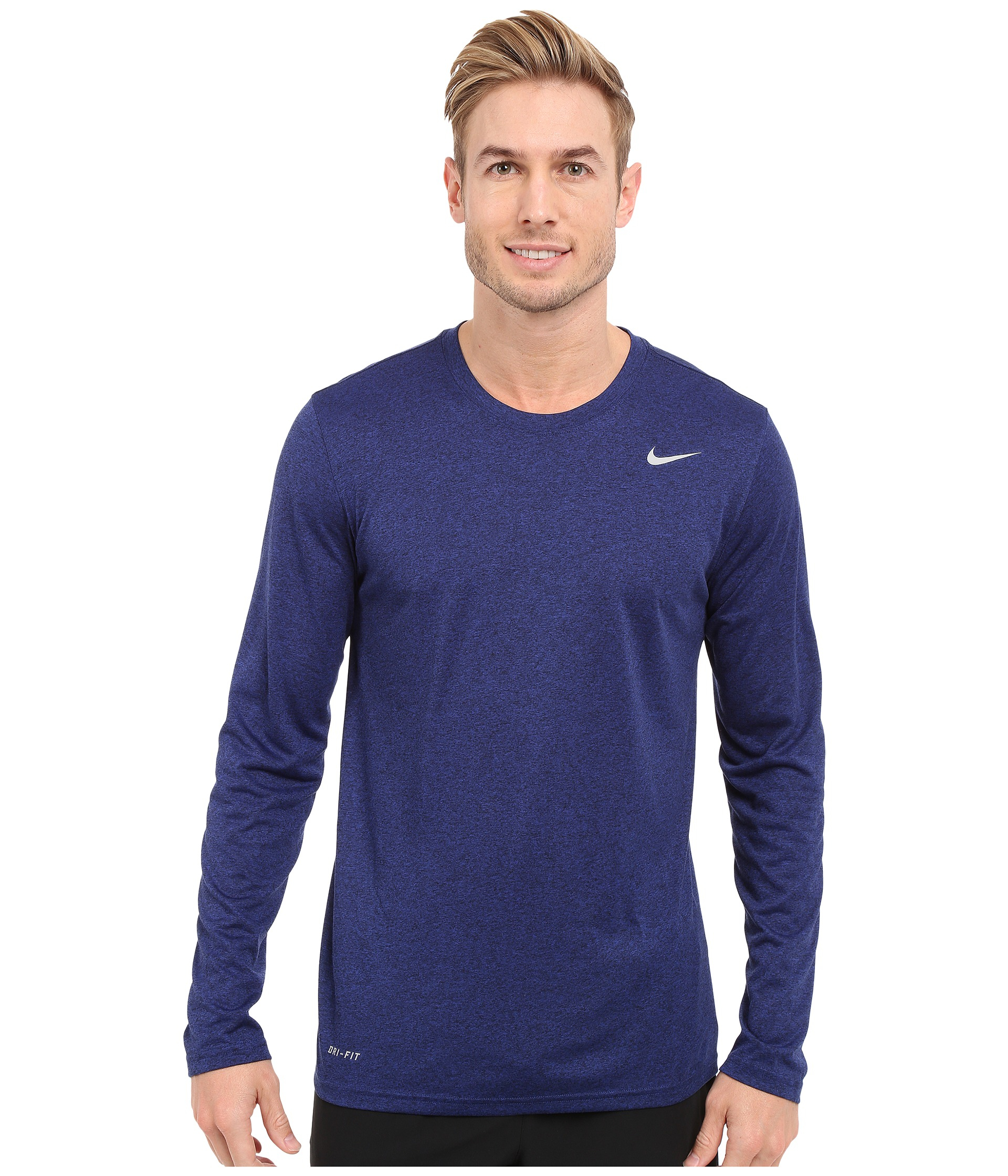 Nike Synthetic Legend 2.0 Long Sleeve Tee in Blue for Men - Lyst