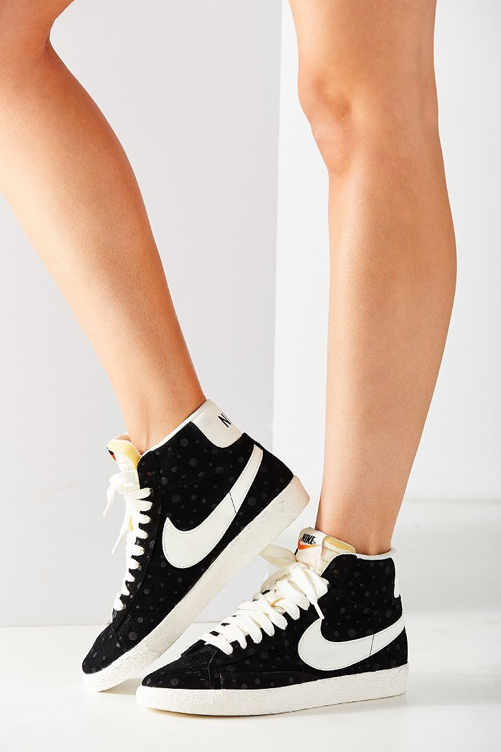 Nike Blazer Mid Suede Vintage Sneaker Black | Lyst