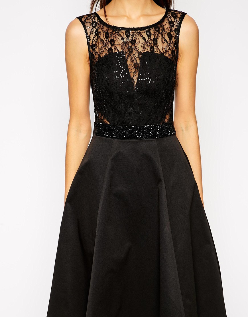 lipsy lace skater dress