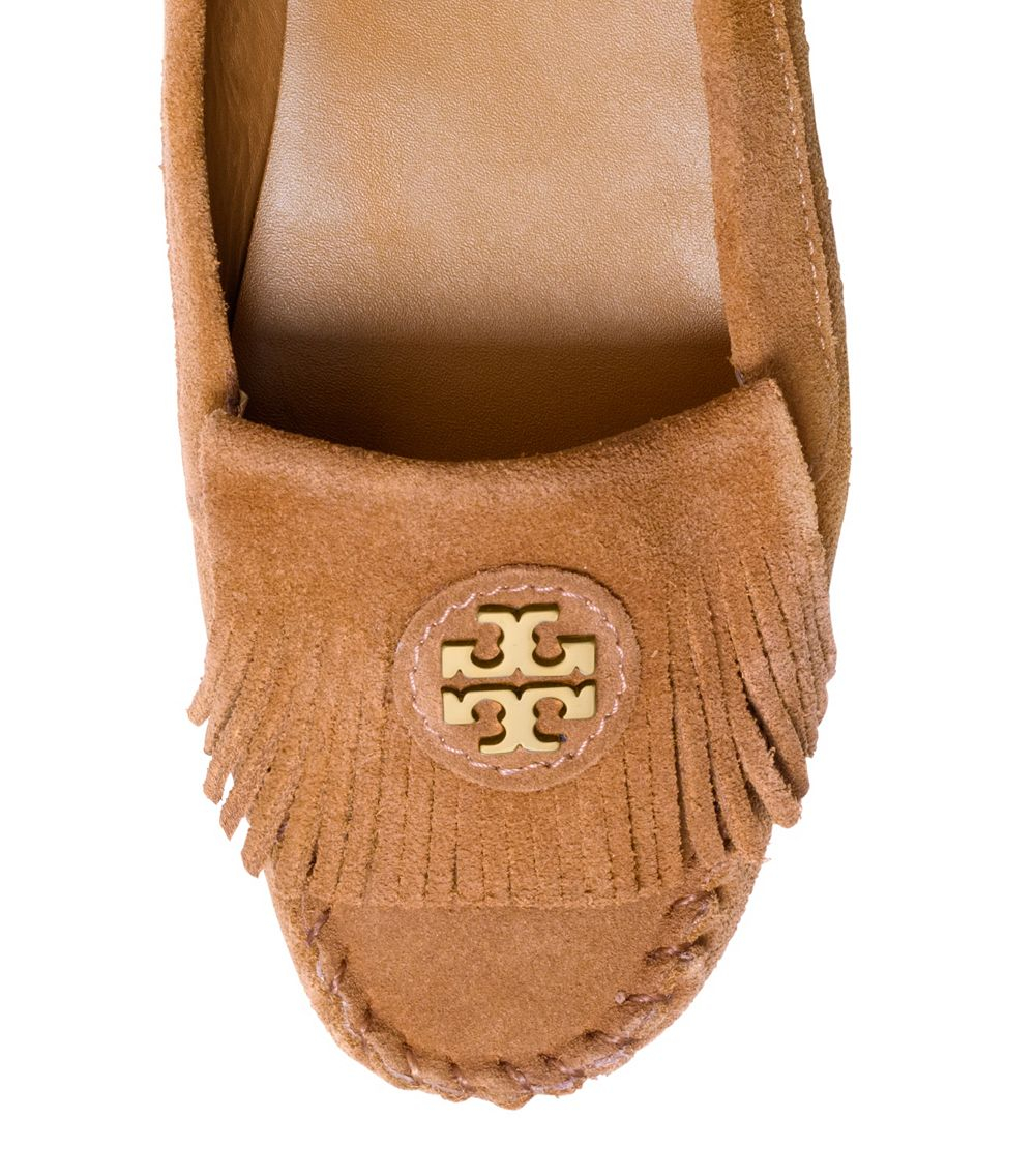 tory burch rope fringe leather slides