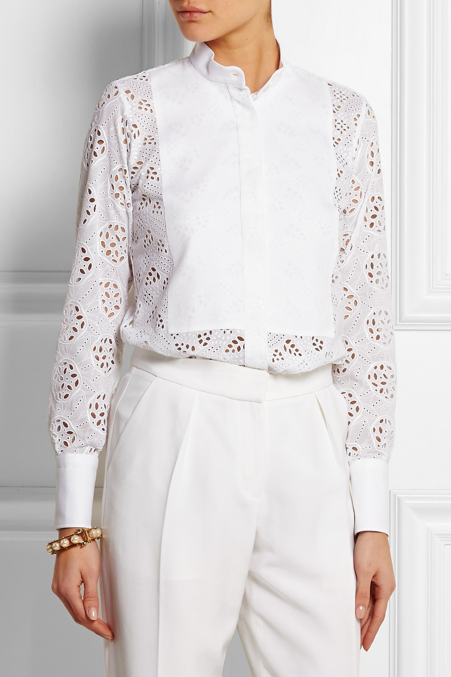 broderie anglaise shirt