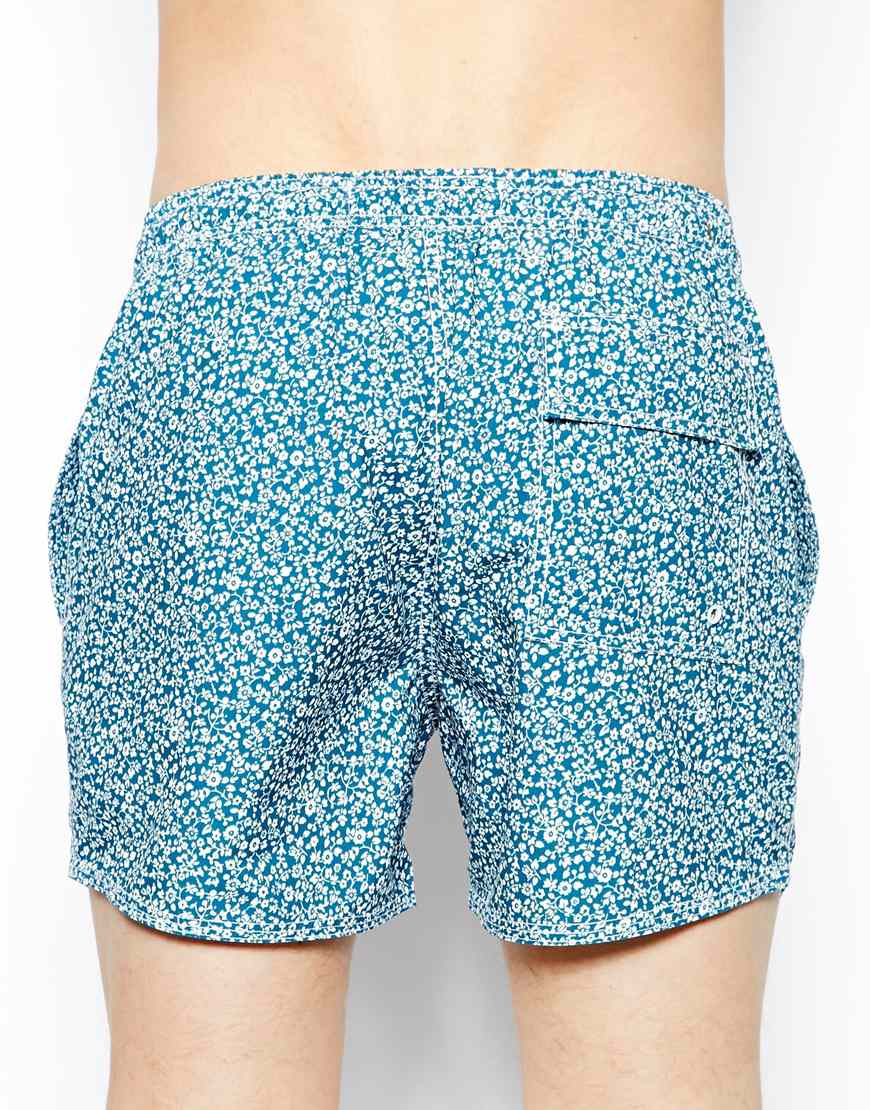 Lyst Native Youth Swim Shorts In Ditzy Floral Print in Blue for Men
