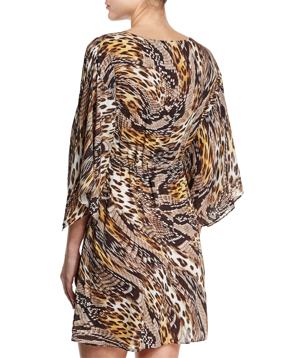 zebra print beach cover up