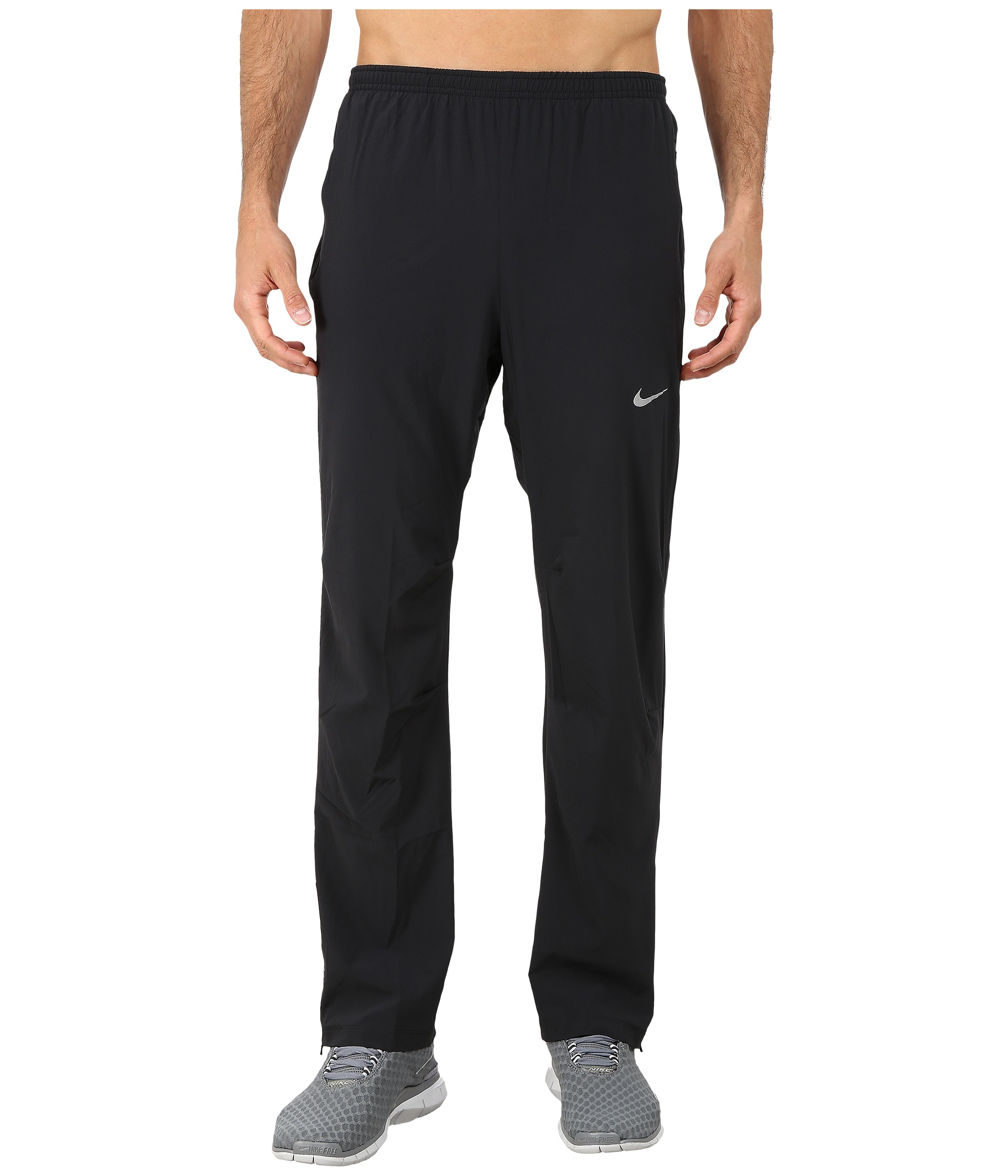 Nike Dri-fit™ Stretch Woven Running Pant in Black for Men (Black/Black ...