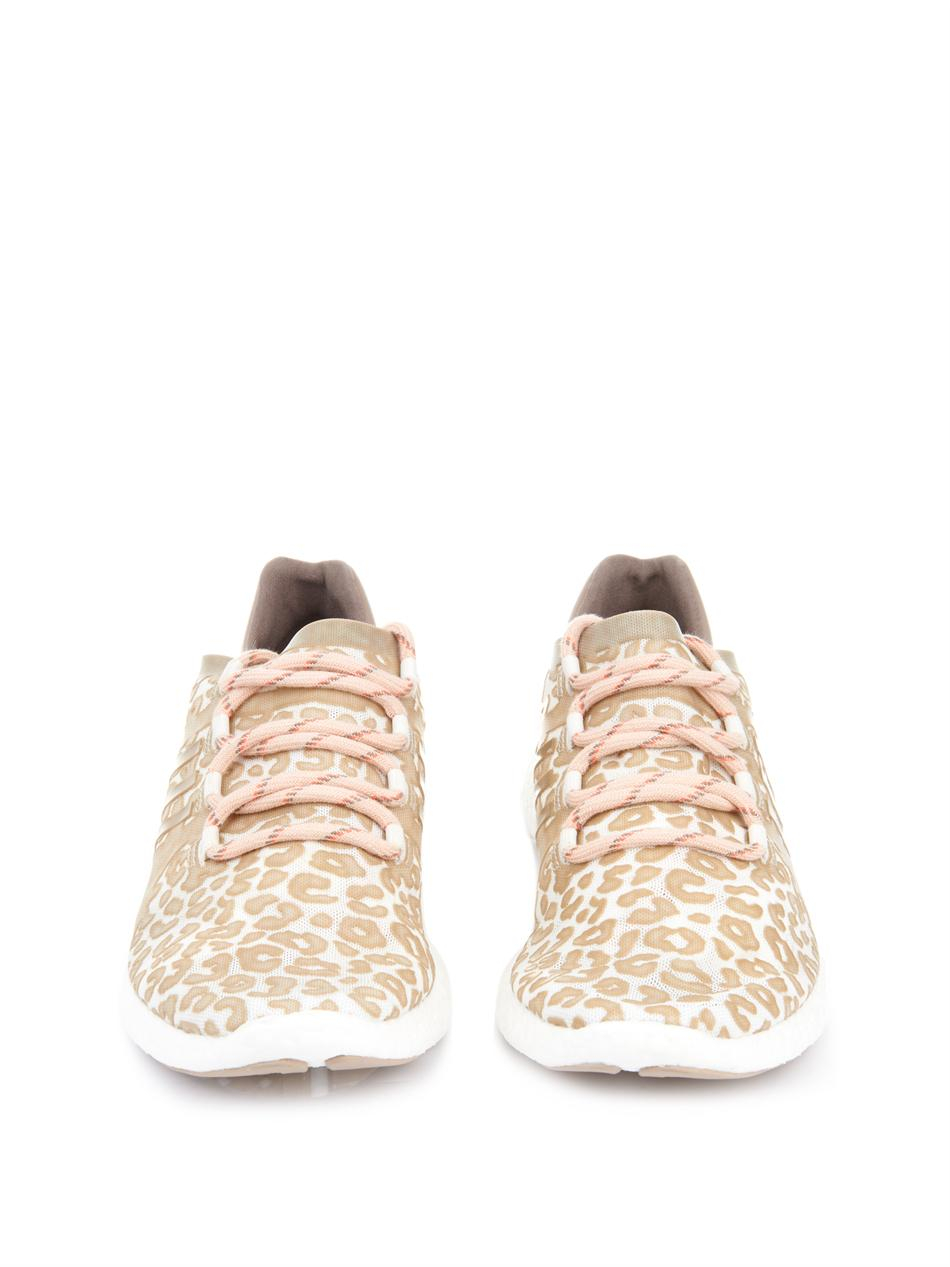 adidas By Stella McCartney Pureboost Leopard-print Trainers | Lyst