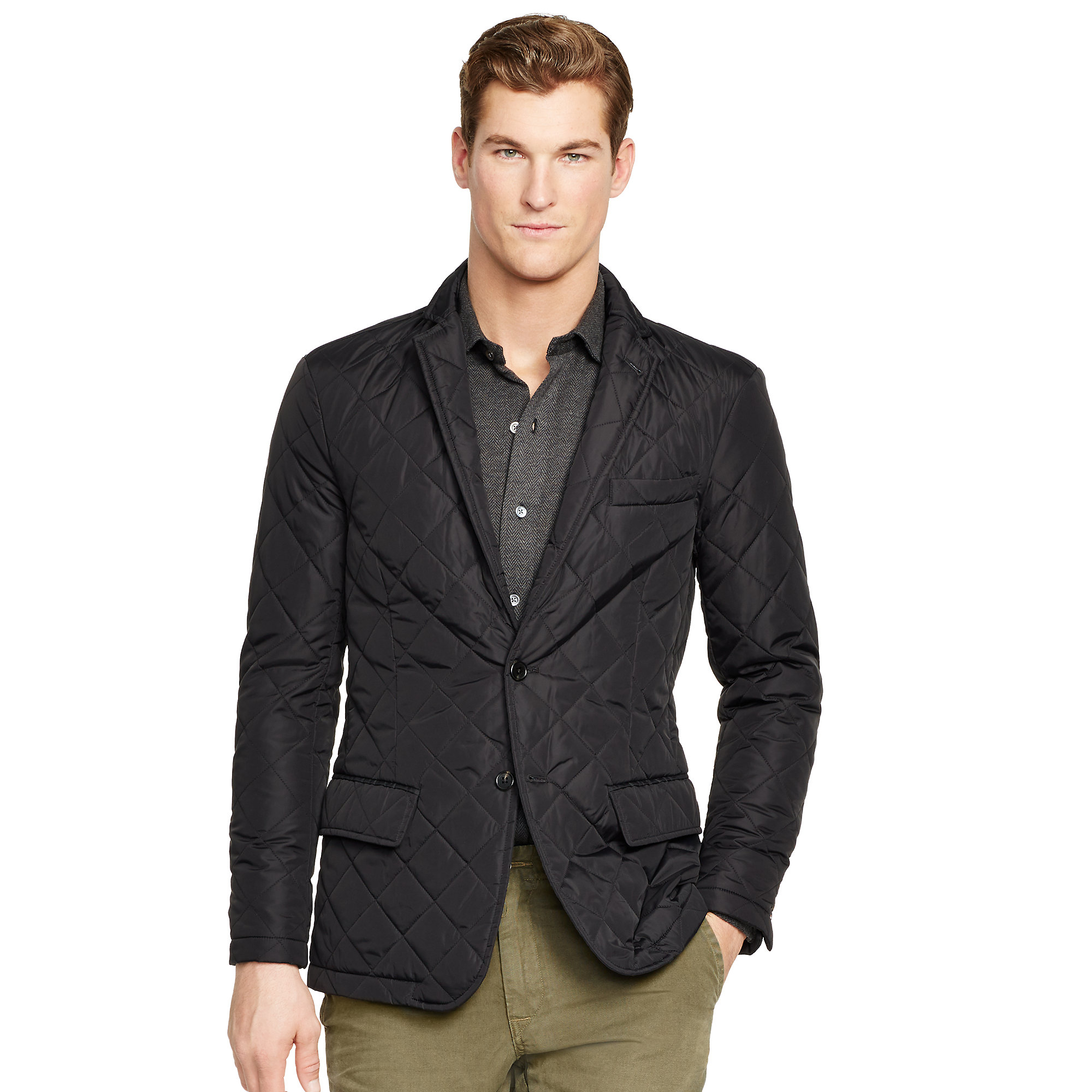 Polo Ralph Lauren Quilted Sport Coat in Black for Men Lyst