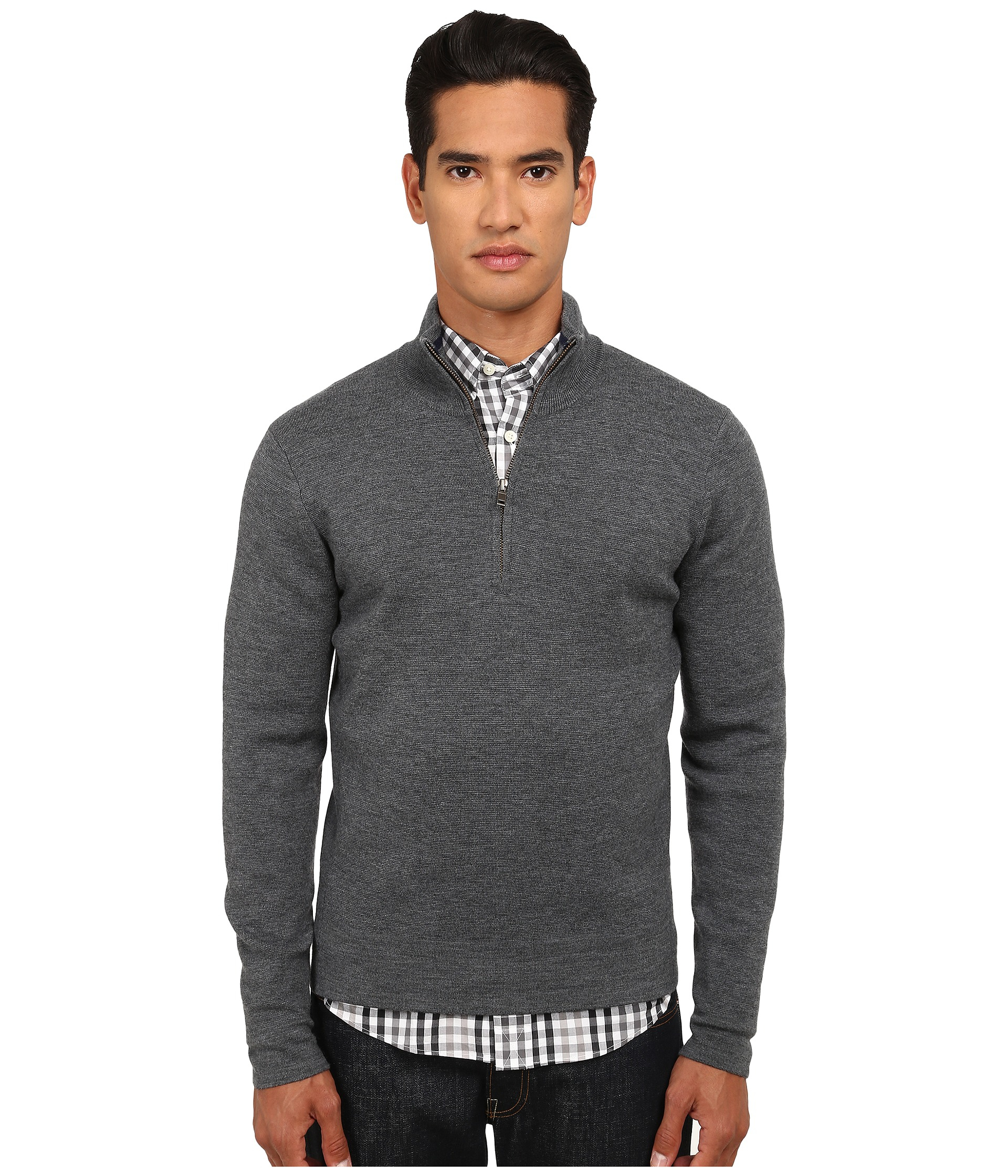 half button up sweater