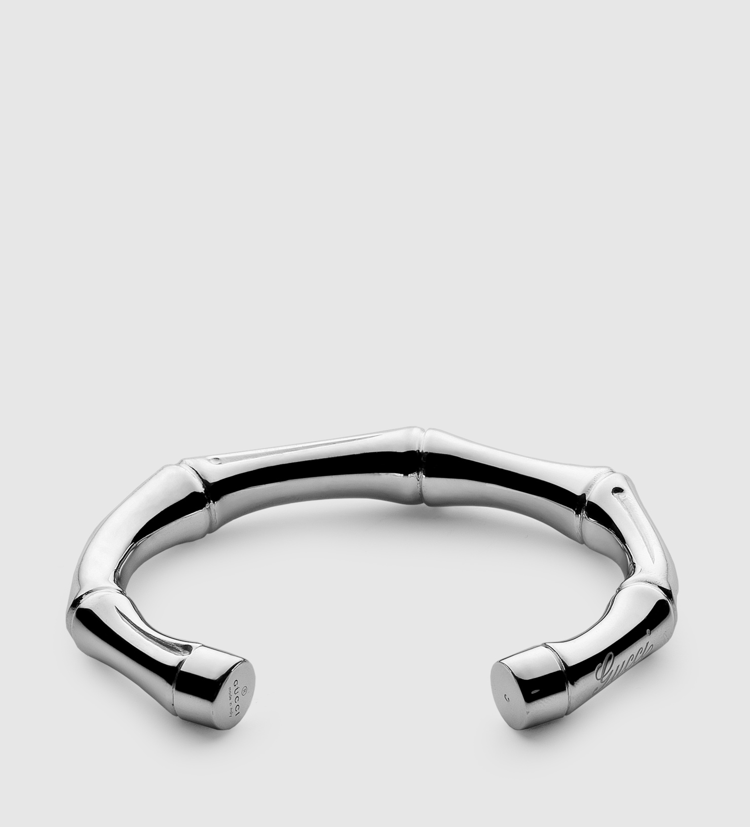 Gucci Silver Bamboo Bracelet in 