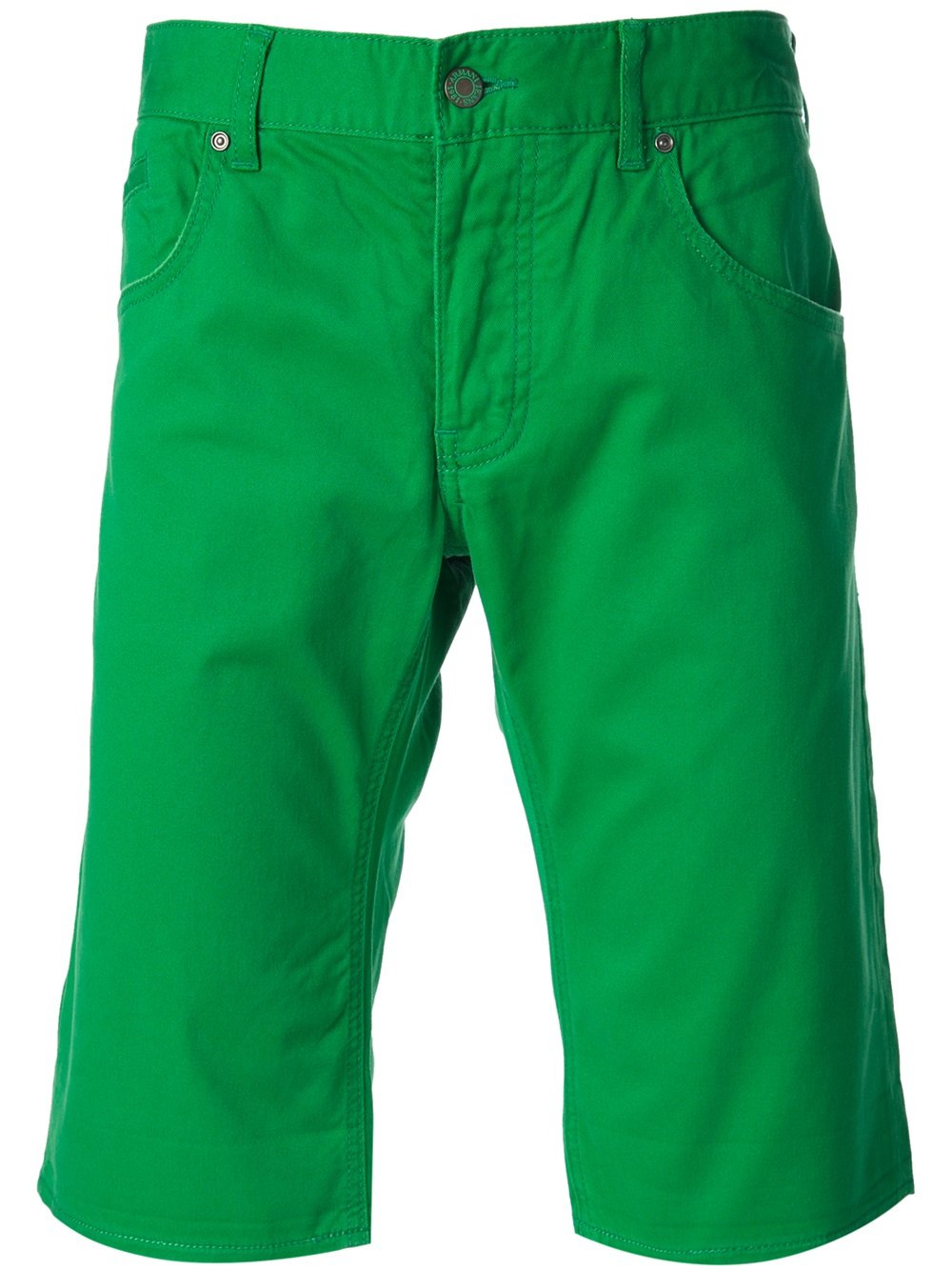 Het begin Perth Kangoeroe Armani Jeans Denim Shorts in Green for Men | Lyst