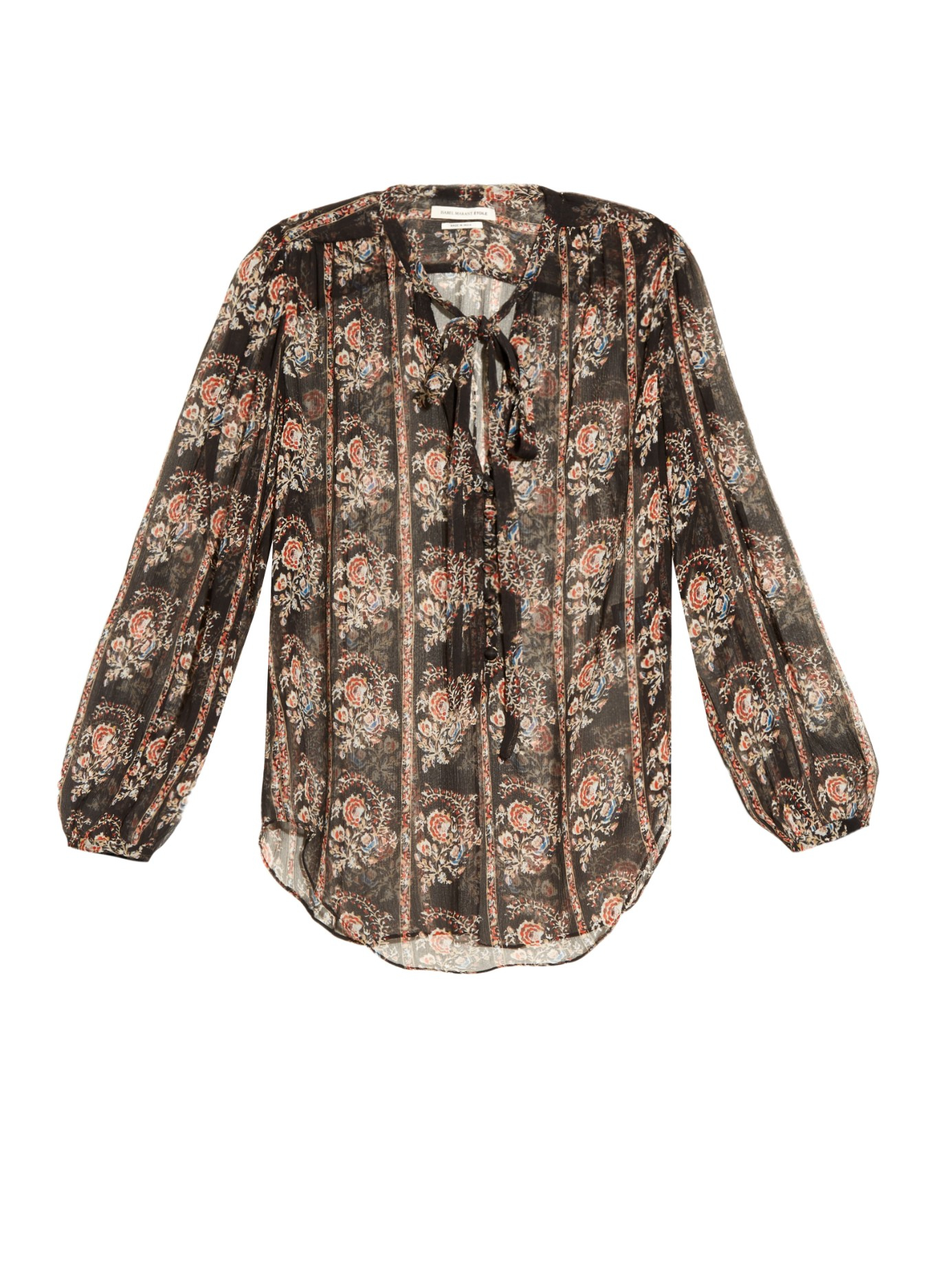 Étoile Isabel Marant Siandra Printed Silk-georgette Blouse | Lyst