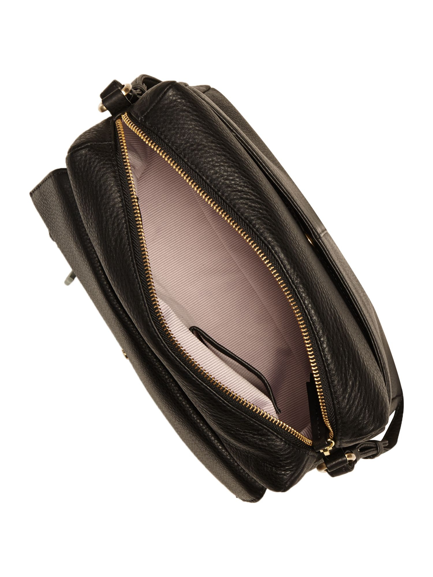 small brown leather shoulder bag