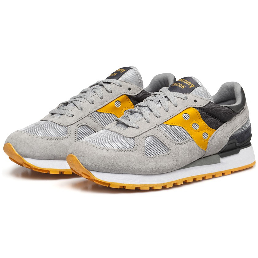 saucony orange grey