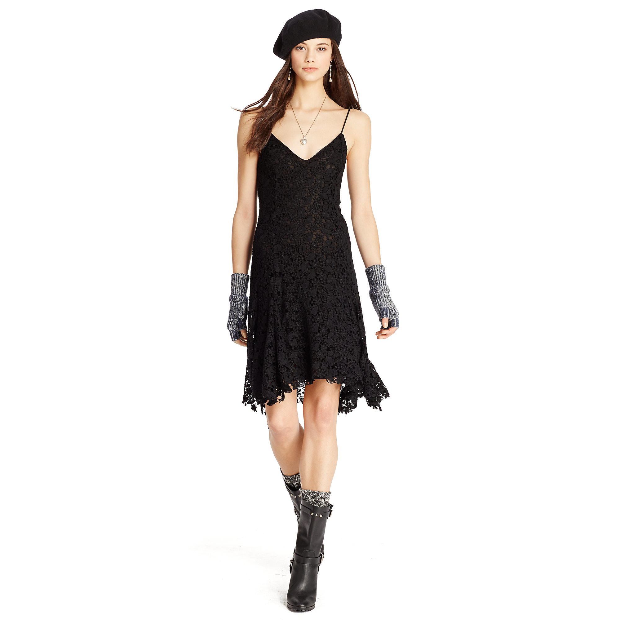 ralph lauren black sleeveless dress
