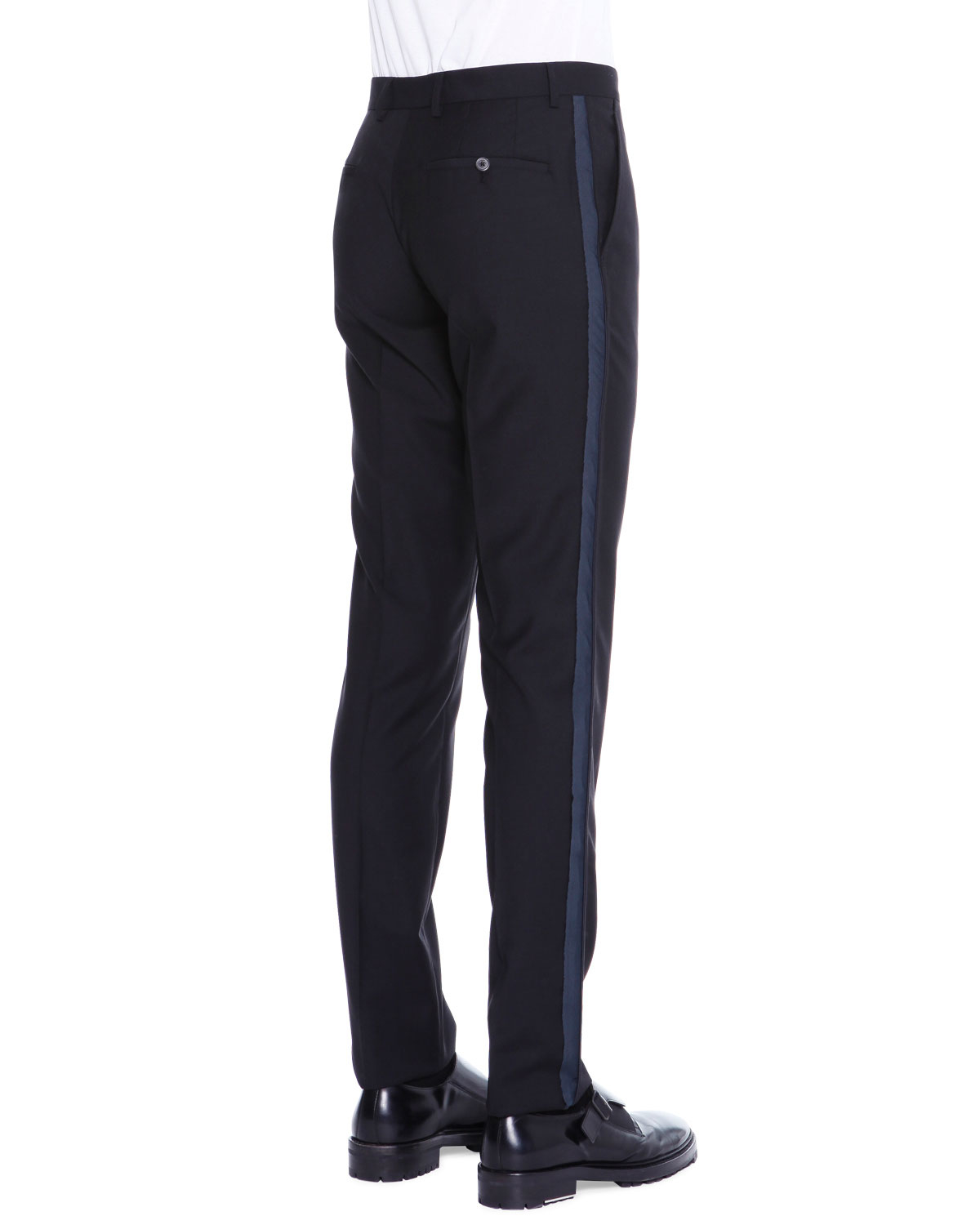 trousers with side stripe men