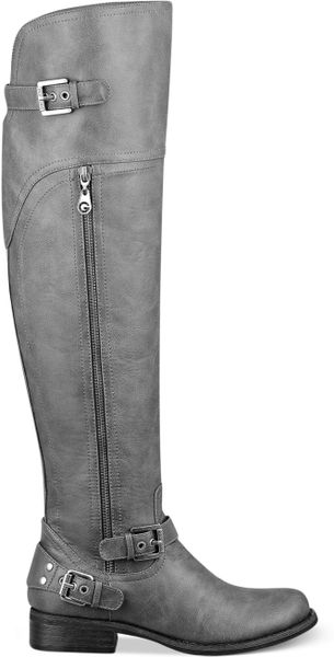 G By Guess Hektor Over the knee Boots in Gray (Grey) | Lyst