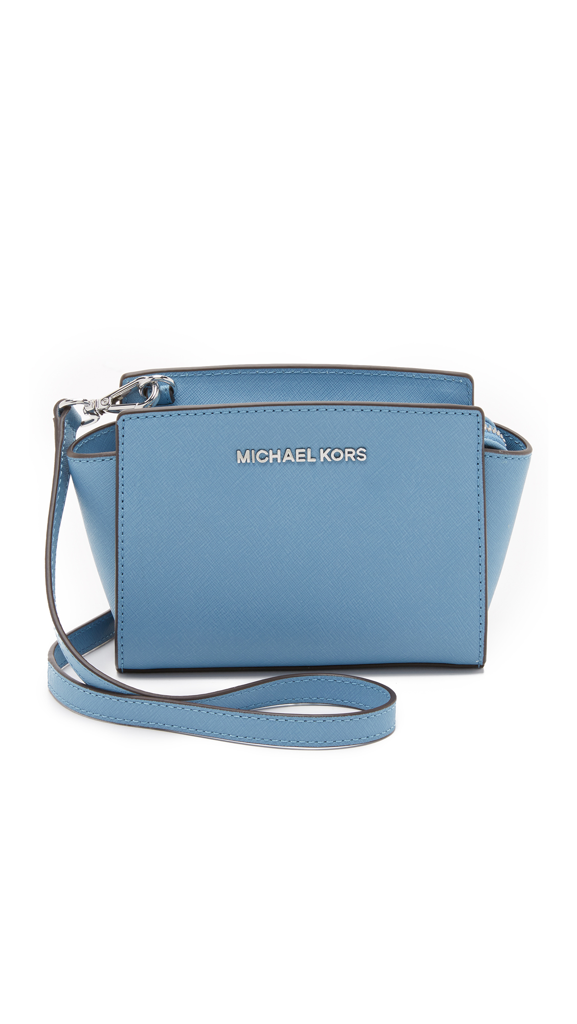 MICHAEL Michael Kors Selma Mini Messenger Bag in Sky (Blue) - Lyst