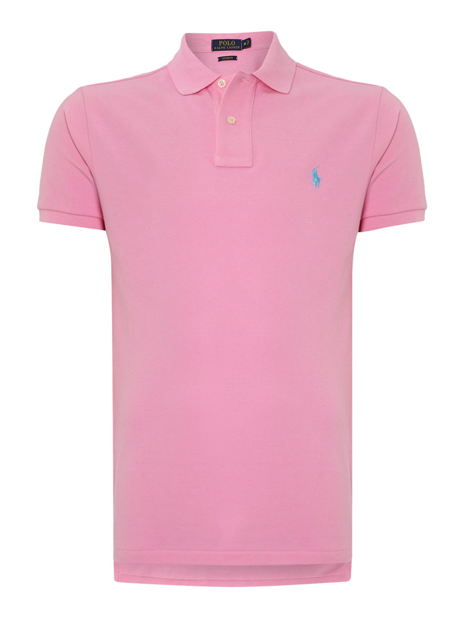 Polo ralph lauren Custom Fit Basic Mesh Polo in Pink for Men (Light ...