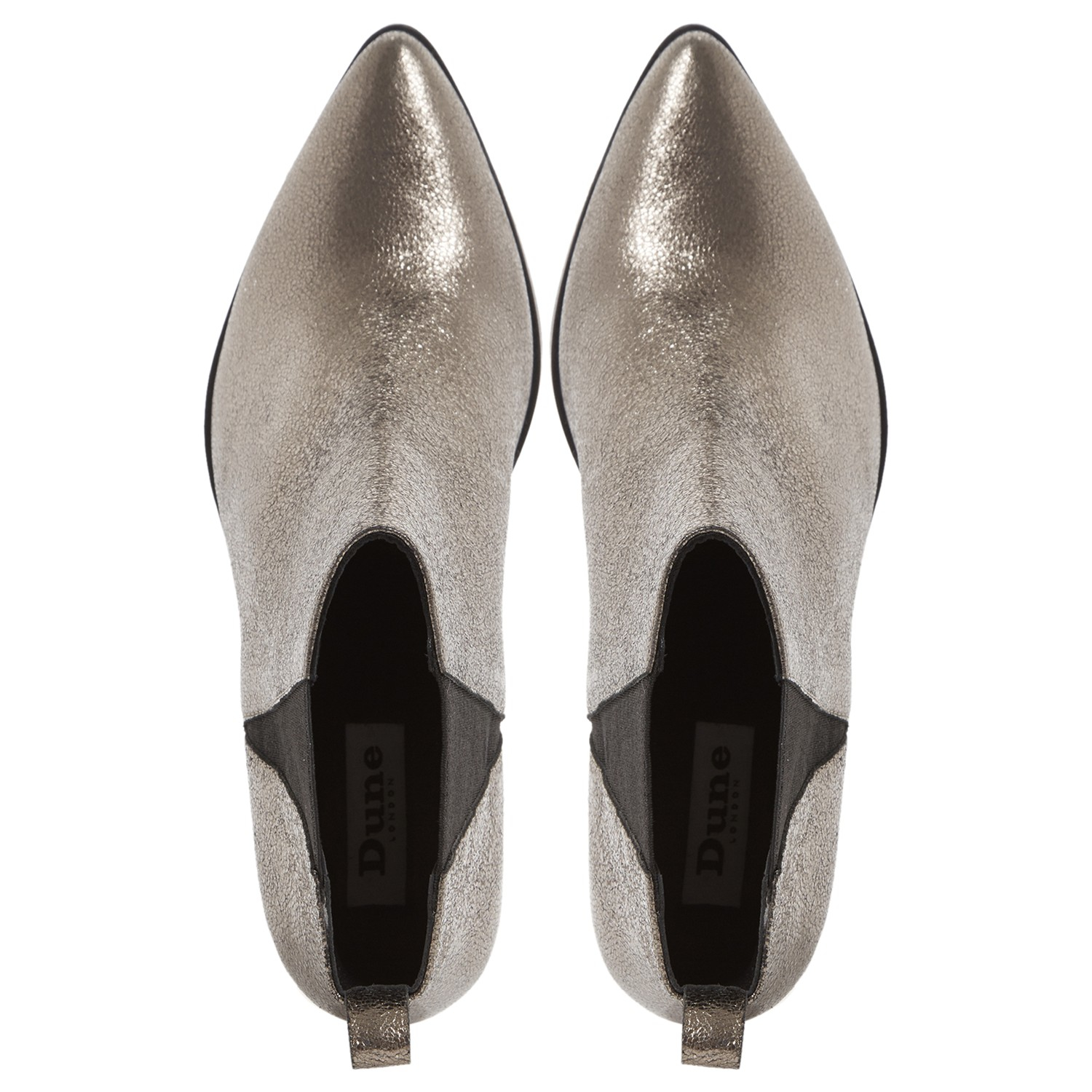 dune silver boots