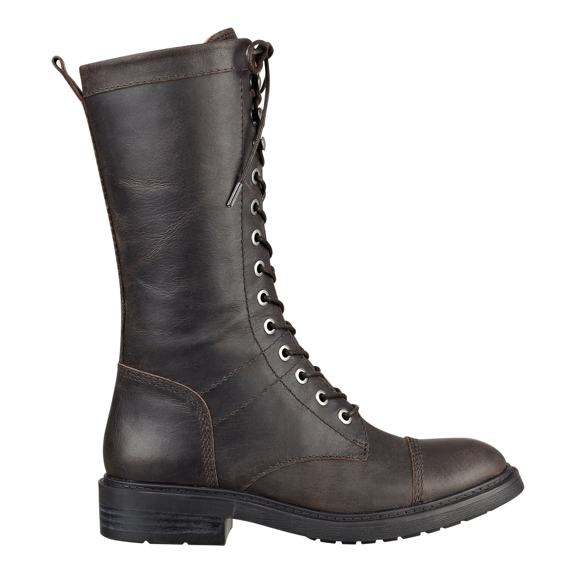 Nine West Gunner Combat Boots in Gray - Lyst