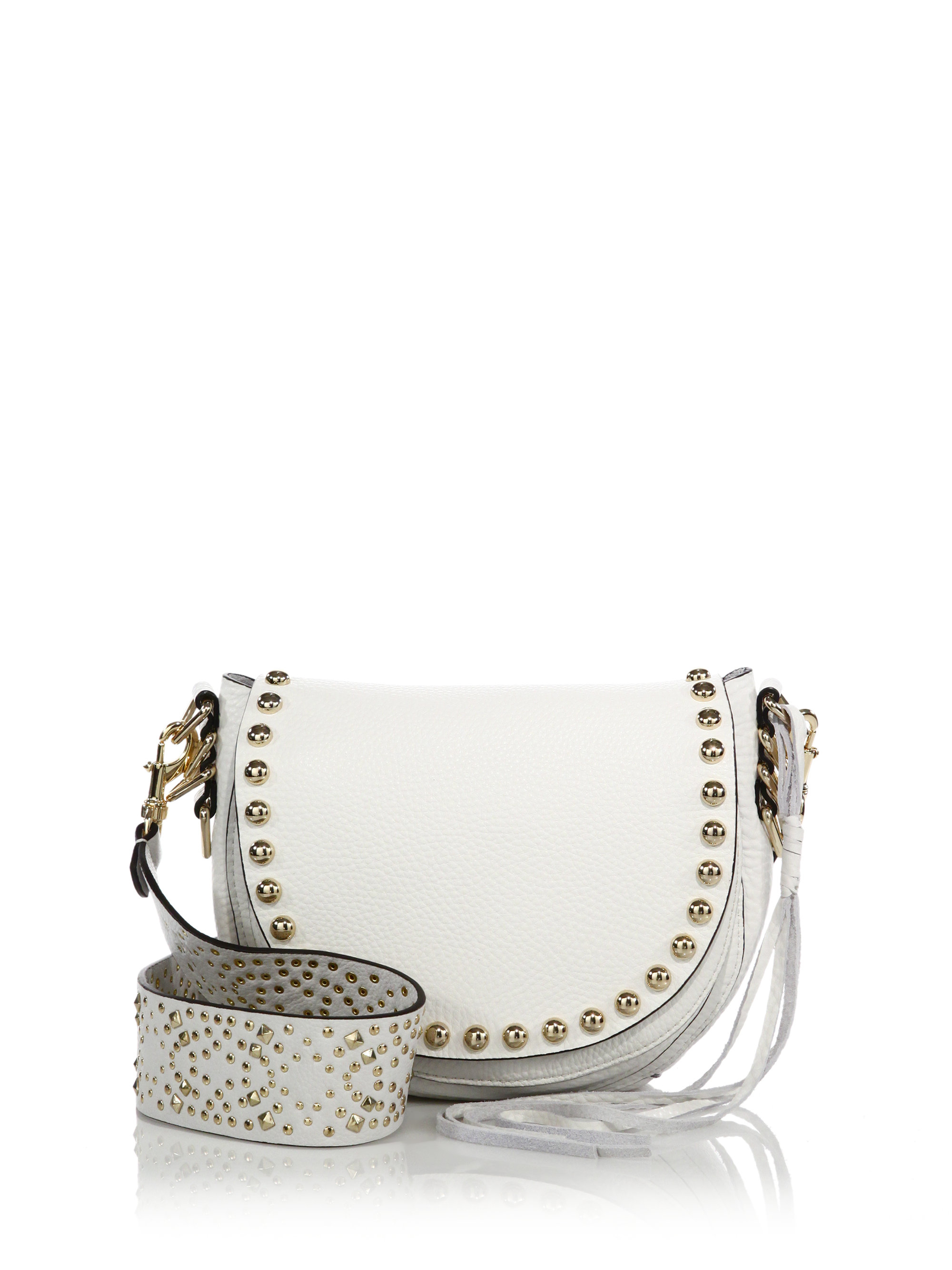rebecca minkoff studded guitar strap
