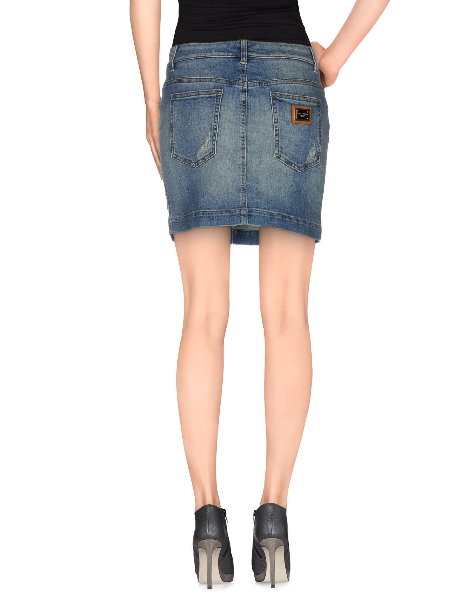 dolce and gabbana denim skirt