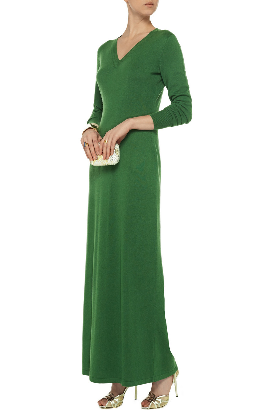 oscar de la renta green gown